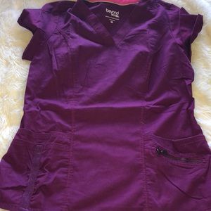 Purple scrub top